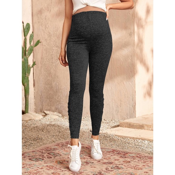 Maternity Criss Cross Detail Leggings - Picture 4 of 6